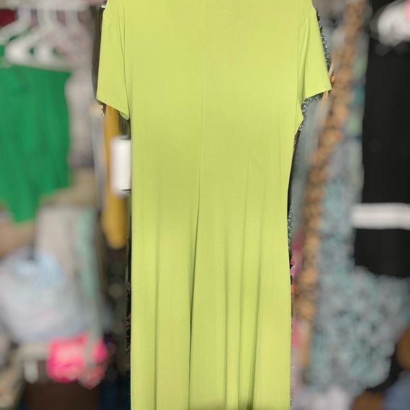 NWT  Perceptions Lime green XL stretchy dress summer - Picture 8 of 9